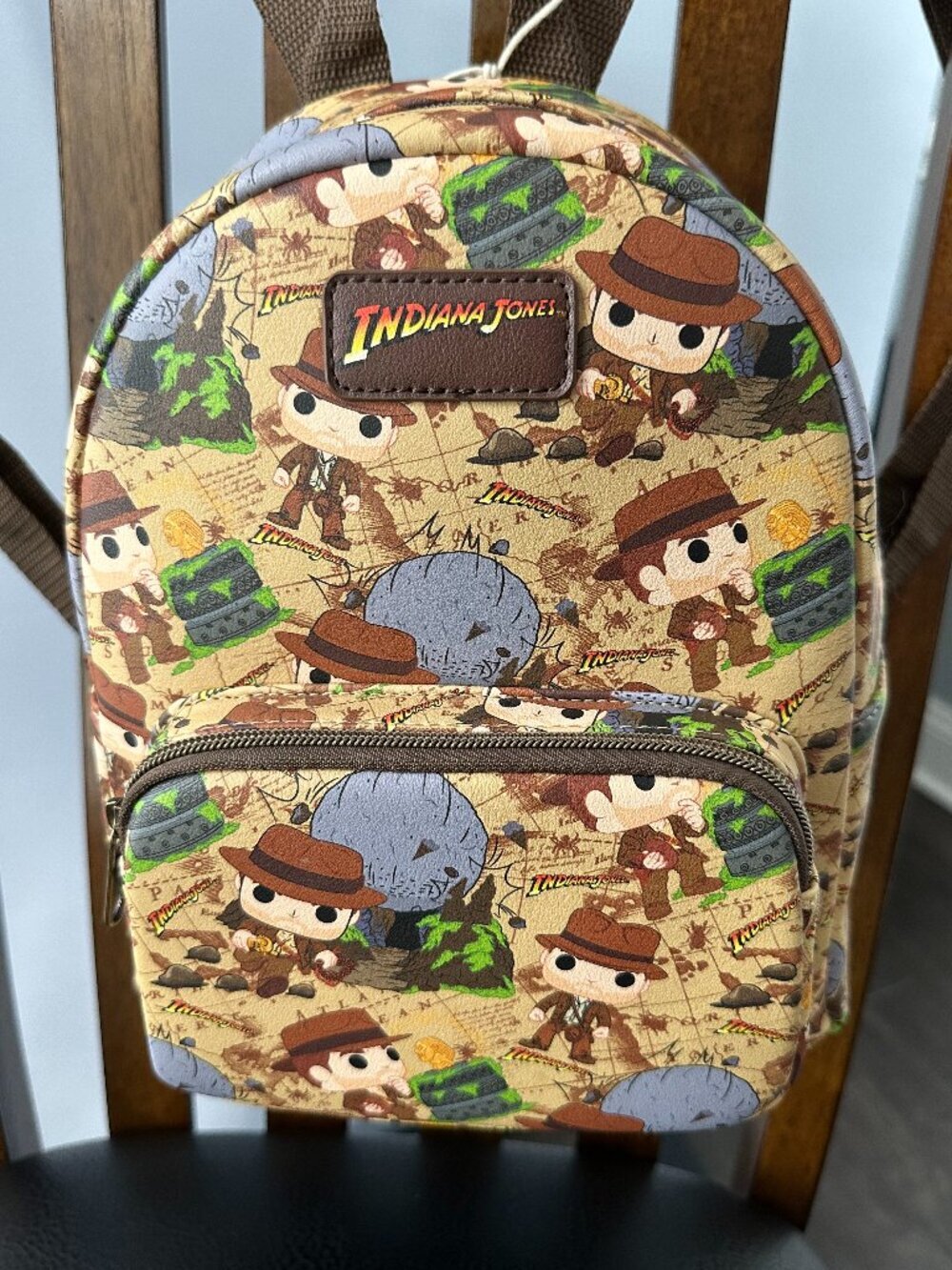 Indiana Jones Funko Pop Adventure Map Print Mini Backpack *NWT*